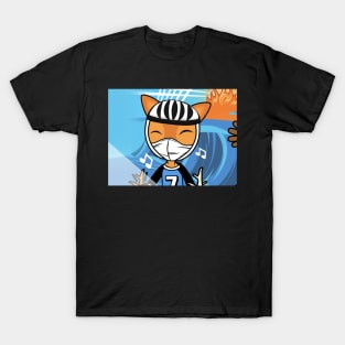 Doris the Happy Masked Cyclist Deer T-Shirt